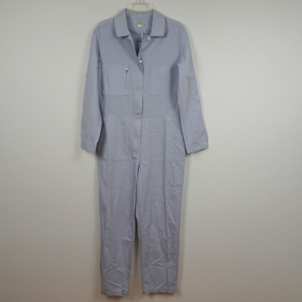 Outerknown Jumpsuit Women's Size S Blue Linen Blend One Piece Coveralls